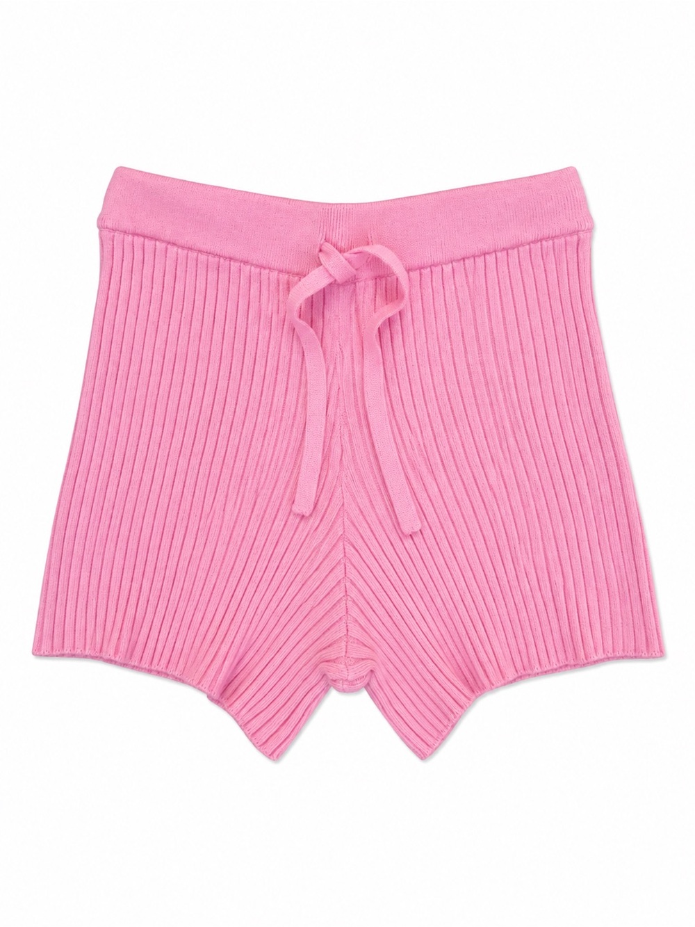 NWT Madhappy Pink Ribbed Knit Drawstring Shorts
